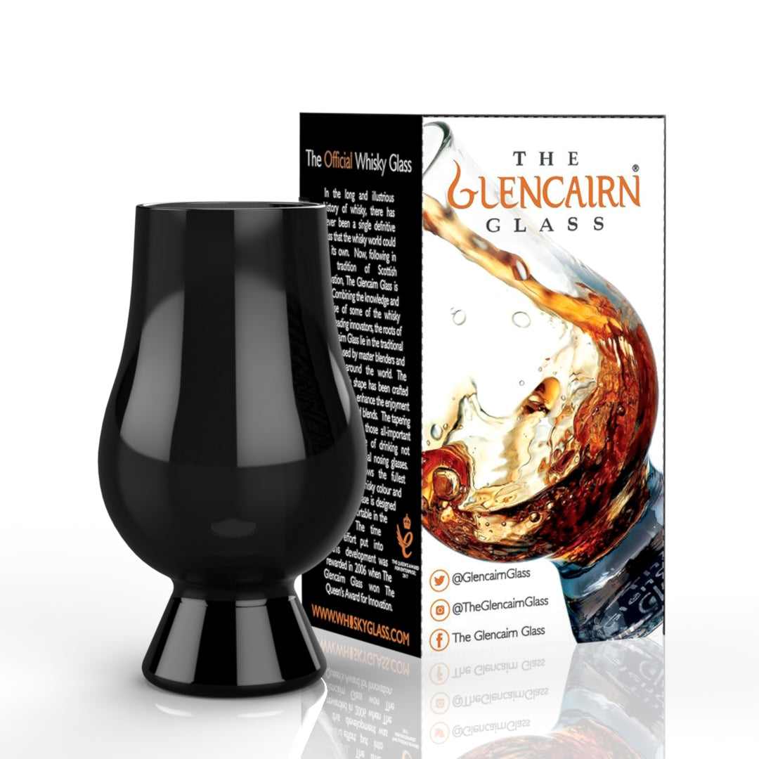 The Glencairn Whisky Glass in black.