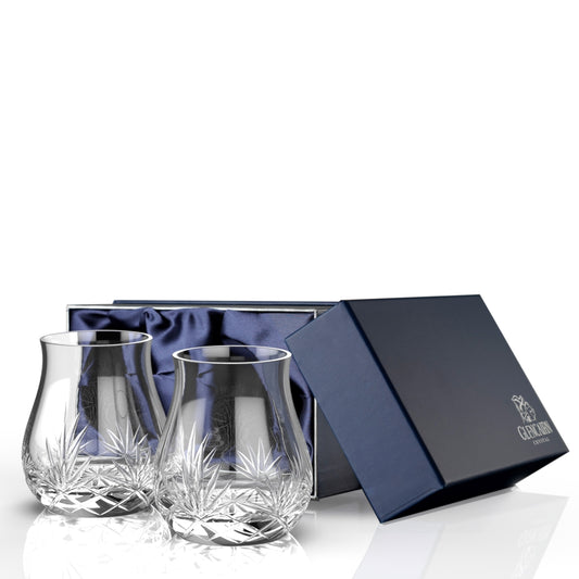 A pair of mouth-blown and hand-cut Glencairn Mixer is the ultimate interpretation of the classic Glencairn Mixer glass - a multi-functional glass that can be used with a range of spirits, leaving enough room to add ice and garnish for enhancement. &nbsp;Packaged in a presentation box ready to gift.
