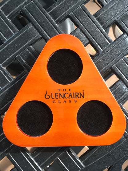 This Glencairn Flight Tray is made of oak and fits either three Glencairn Whisky Glasses or two Glencairn Whisky Glasses and 1 Water Jug.