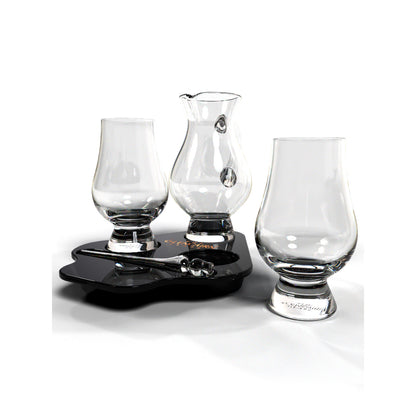 This set includes two Glencairn Whisky Glasses, a Glencairn Water Jug, Pipette and Flight Tray.
