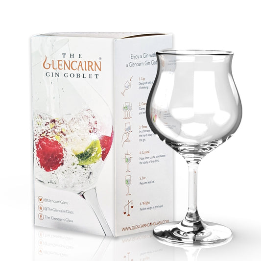 This gin glass has been designed to enrich your drinking experience not only by its requirement for less ice as well as a stem to keep hand warmth away from the gin, but it also features a lip and a curve design for more ease of drinking and aroma enhancement. 