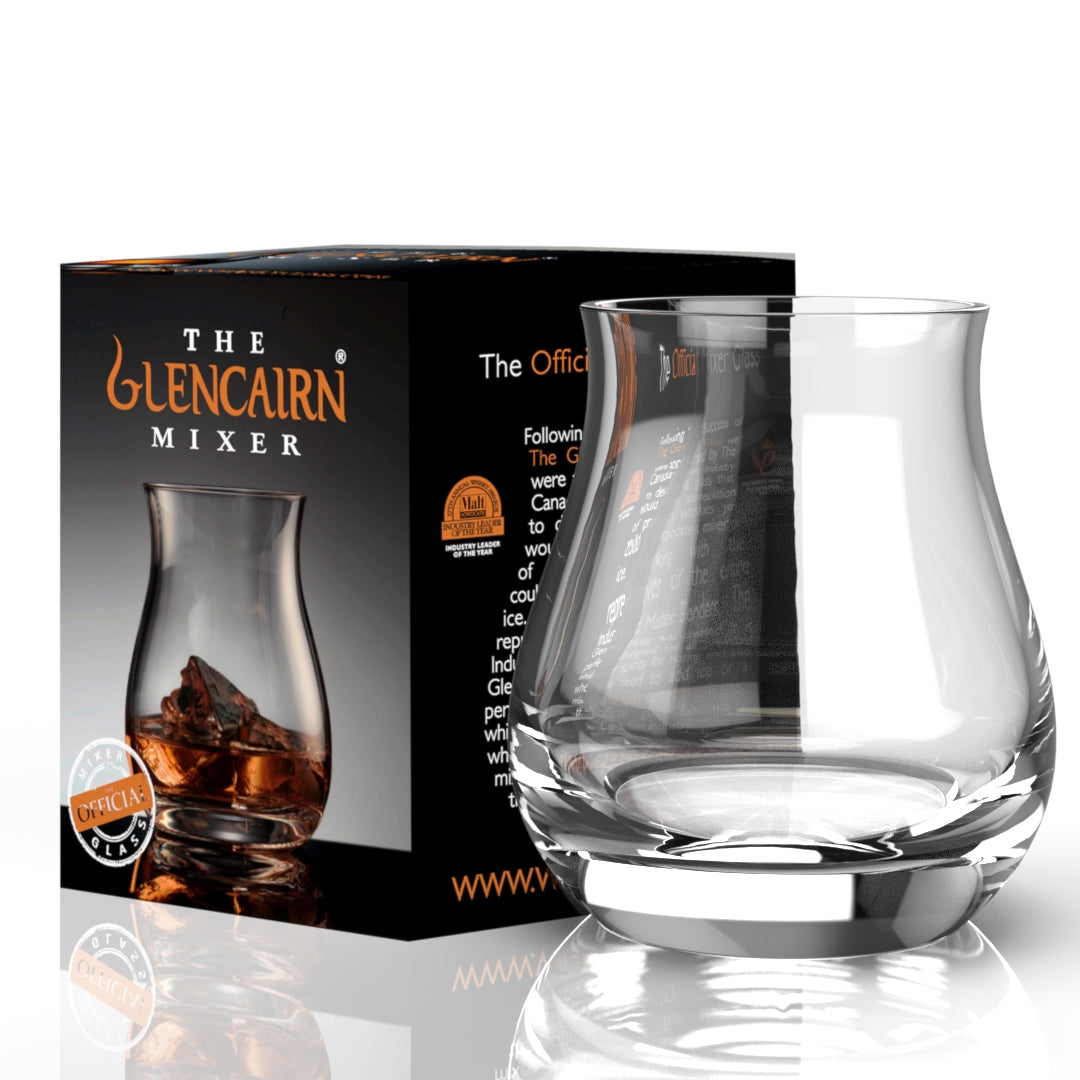 A multi-functional glass that can be used with a range of spirits, leaving enough room to add ice and garnish for enhancement. The Glencairn Mixer was originally developed in consultation with the Canadian whisky industry, incorporating a tulip shape to enhance its nosing function. 
