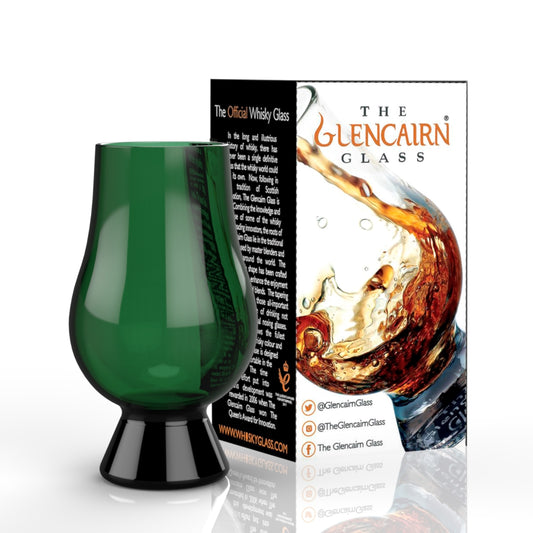 The Glencairn Whisky Glass in green.