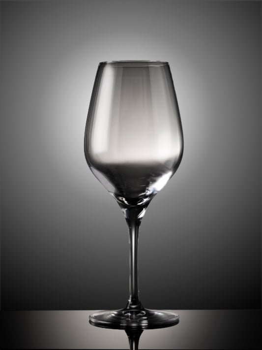 Lead-free crystal white wine glass.