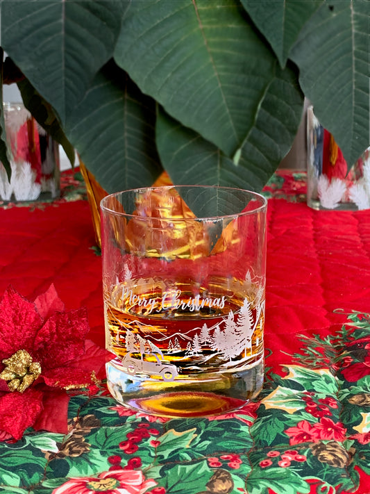 Skyline Christmas Scene Tumbler