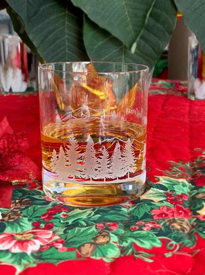 Skyline Christmas Scene Tumbler