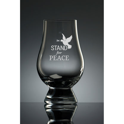 A whisky glass that gives back. All proceeds from the Glencairn Whisky Glass featuring a dove and the words "Stand for Peace" will be donated to the Red Cross' Ukrainian Humanitarian Crisis Appeal.