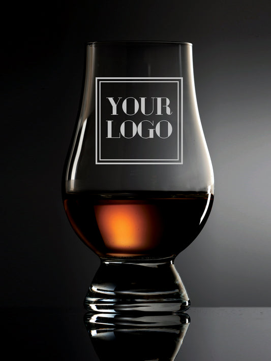 Etching of custom logo is possible on all glassware.  Pricing is based on quantity ordered.