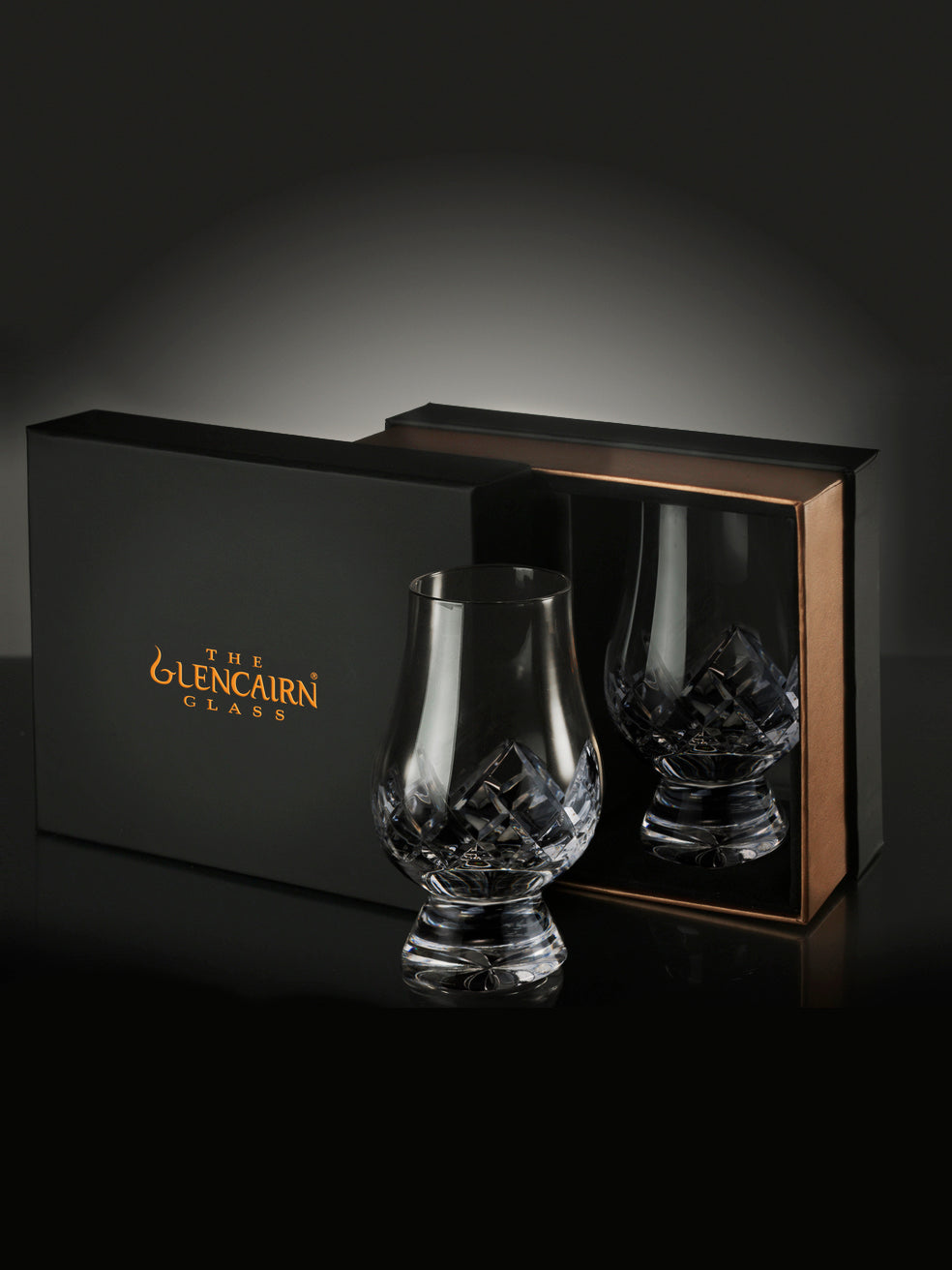 Cut Glencairn Crystal Whisky Glass Set in Presentation Box